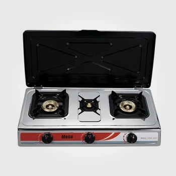 طباخ غاز 3 شعلات مع غطاء CFGC-3015-1